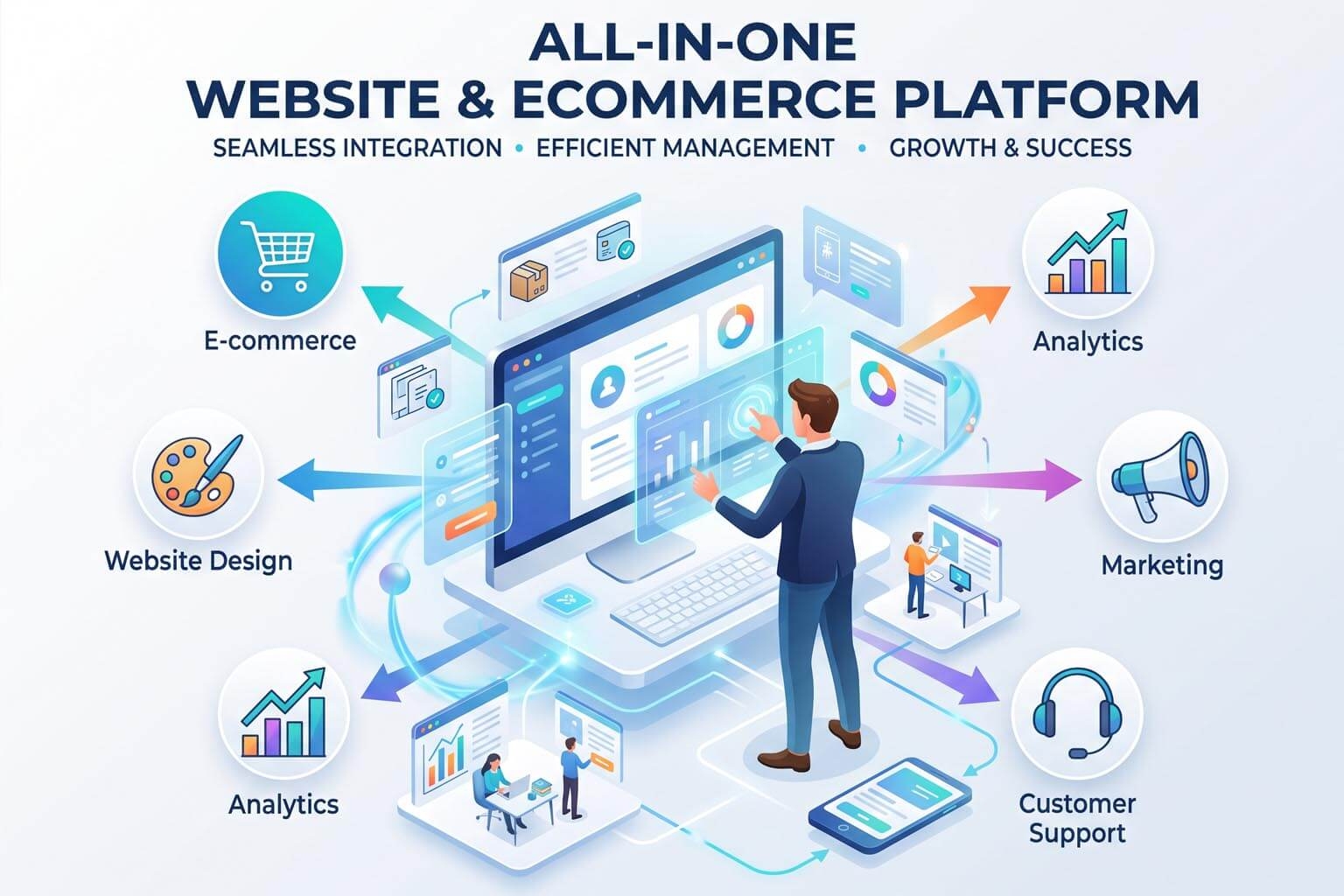 The Benefits of Using an All-in-One Website and Ecommerce Platform